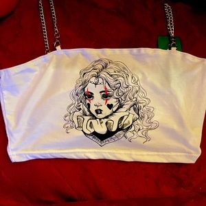 Chain bando/ Crop top SHEIN new w/ tag size Large